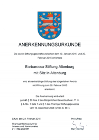 Gründungsurkunde